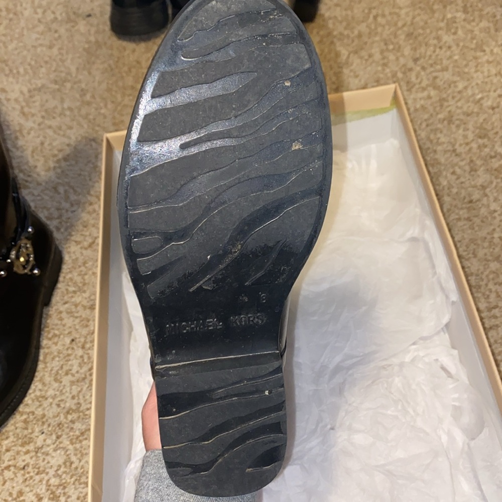 Michael kors tall riding rain boot black size 8 - Picture 6 of 13